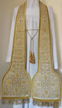 White Preaching Stole